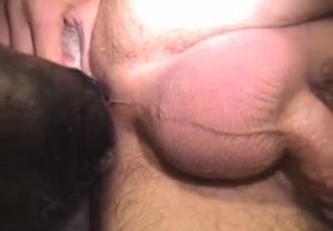 Rimjob by a horny animal for this really filthy fellow