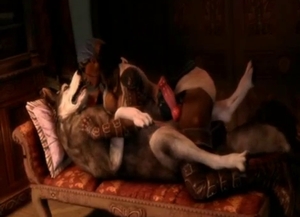 Sexy doggy likes intensive 3D bestiality XXX