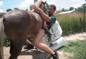 Amazing pony and my hubby having sex