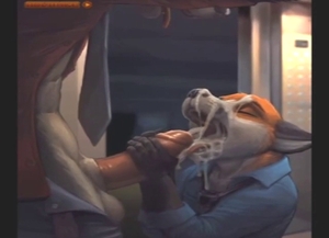 Beautifully shot furry blowjob scene with orgasms